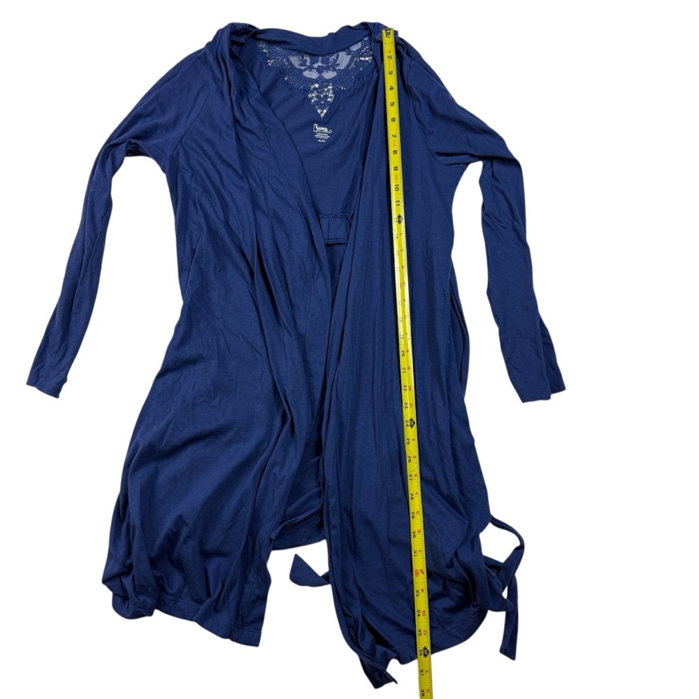 Bump in the Night Maternity 2-Piece Sleep/Loungewear Set Blue XL Robe & Cami - Picture 9 of 16